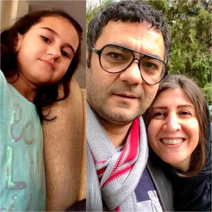 علیرضا ثانی‌ فر در کنار همسرش