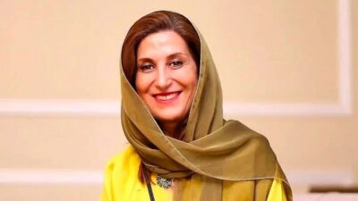 عکس دیده نشده از فاطمه معتمدآریا با آرایش غلیظ و چادر نماز