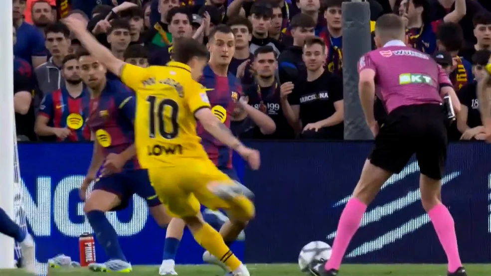 گل اول اسپانیول به بارسلونا (پل لوزانو) - تصویر شاخص