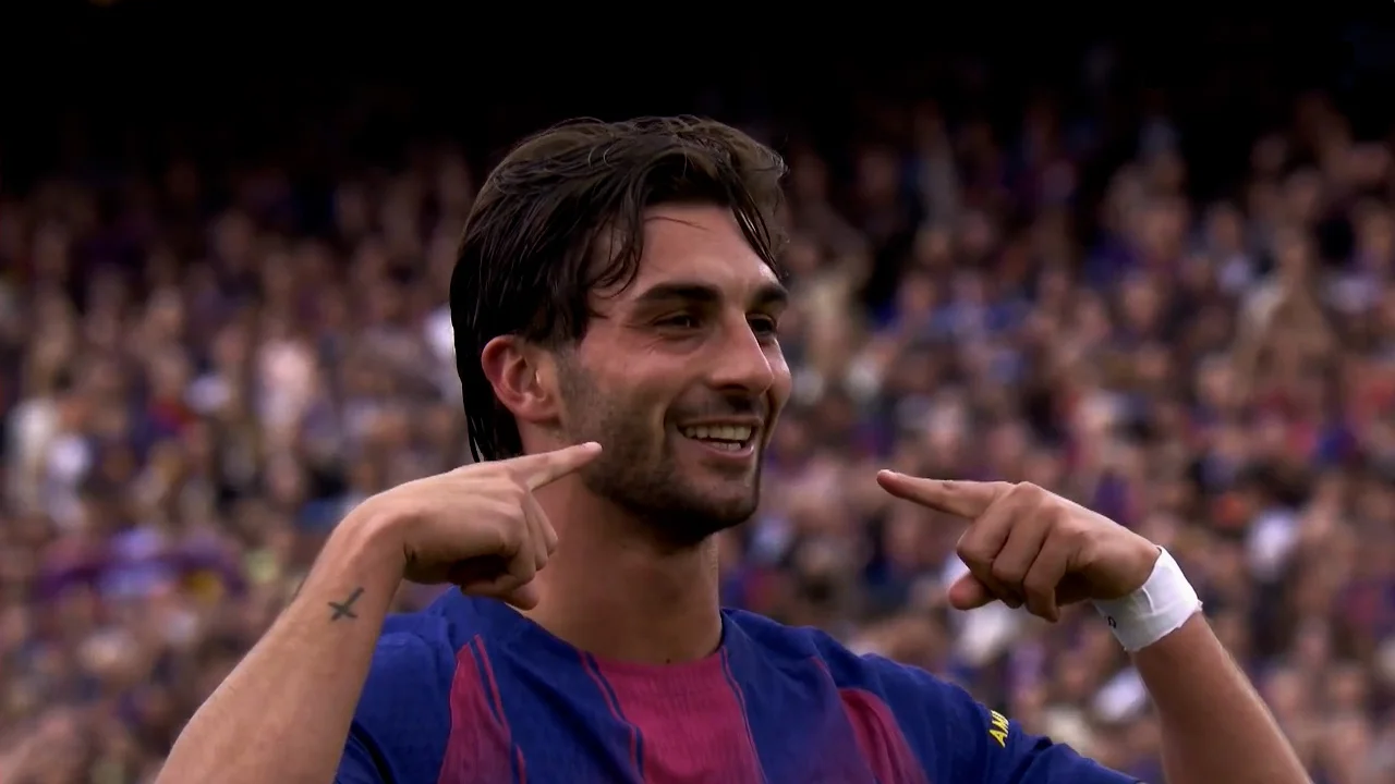 گل اول بارسلونا به اسپانیول (فران تورس) - تصویر شاخص