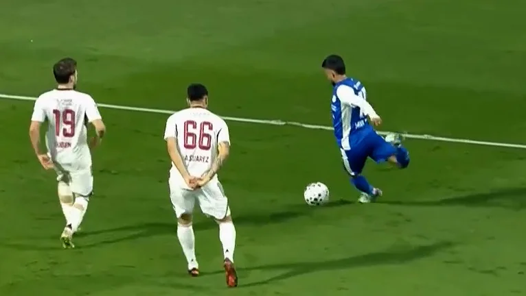 گل دوم النصر دبی به الوحده (پاس گل قایدی) - تصویر شاخص