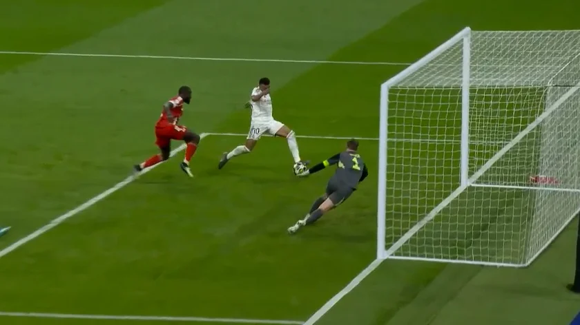 گل اول رئال مادرید به بایرن مونیخ (کیلیان امباپه) - تصویر شاخص