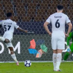 گل اول شباب الاهلی به تراکتور (سزار)