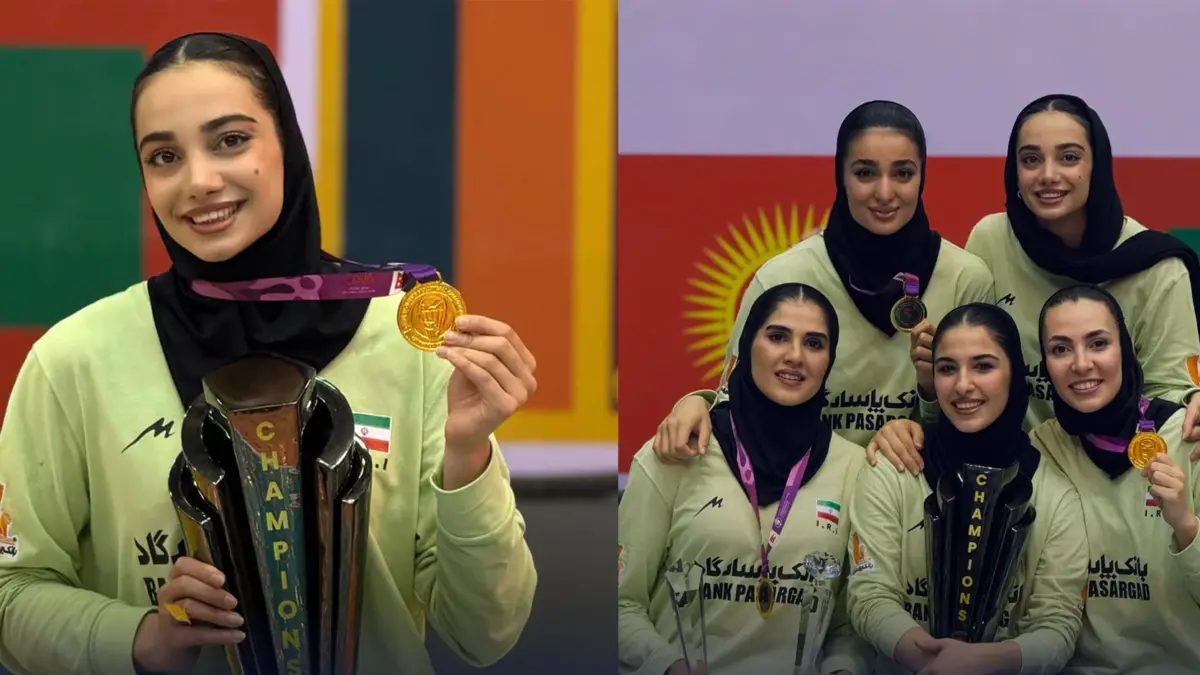 عکس| تصویری جدید از الهه پورصالح/ قهرمانی تاریخی تیم ملی والیبال زنان ایران در کاوا ۲۰۲۶!