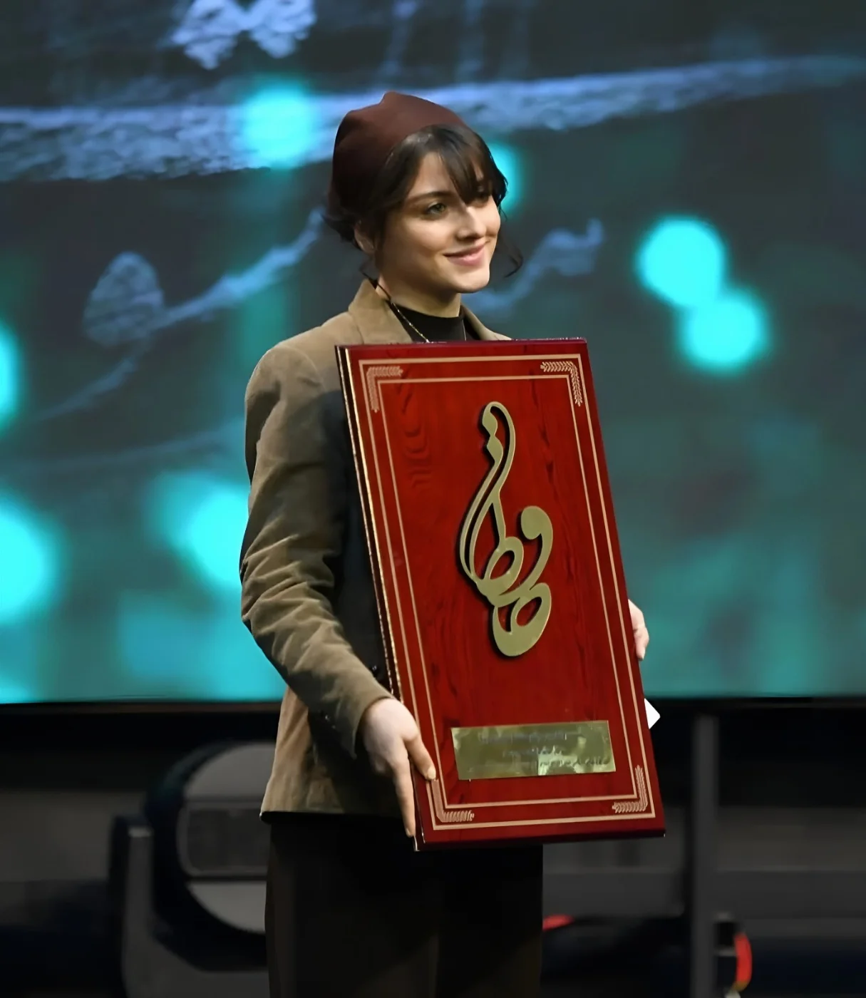 حضور فاطمه مسعودی فر در جشن حافظ