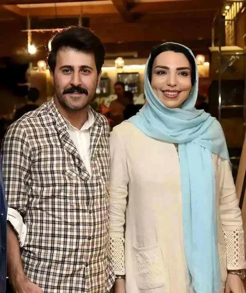 هومن حاجی عبداللهی و همسرش