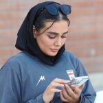 استوری| شکیبا شفیعی با استایل کاملا مشکی در مراسم پایان فصل تیم‌های زنان استقلال