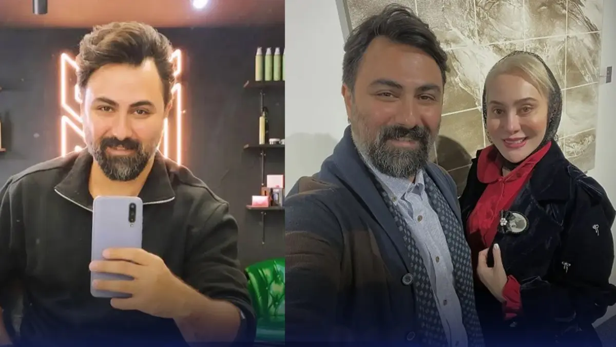 عکس| بابک انصاری با عکس نادیده از نوجوانی ۱۷ ساله‌اش/ شوهر آرام جعفری در سال ۸۳