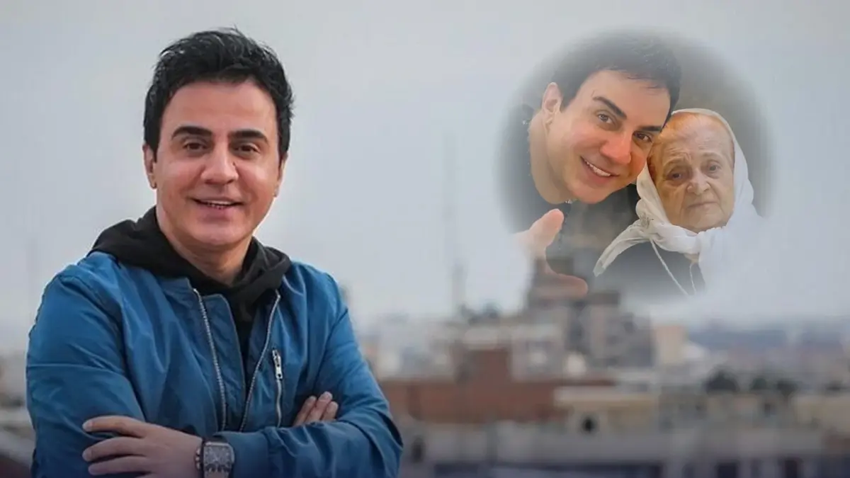 تولد داریوش فرضیایی کنار مزار مادرش برگزار شد + ویدیو احساسی