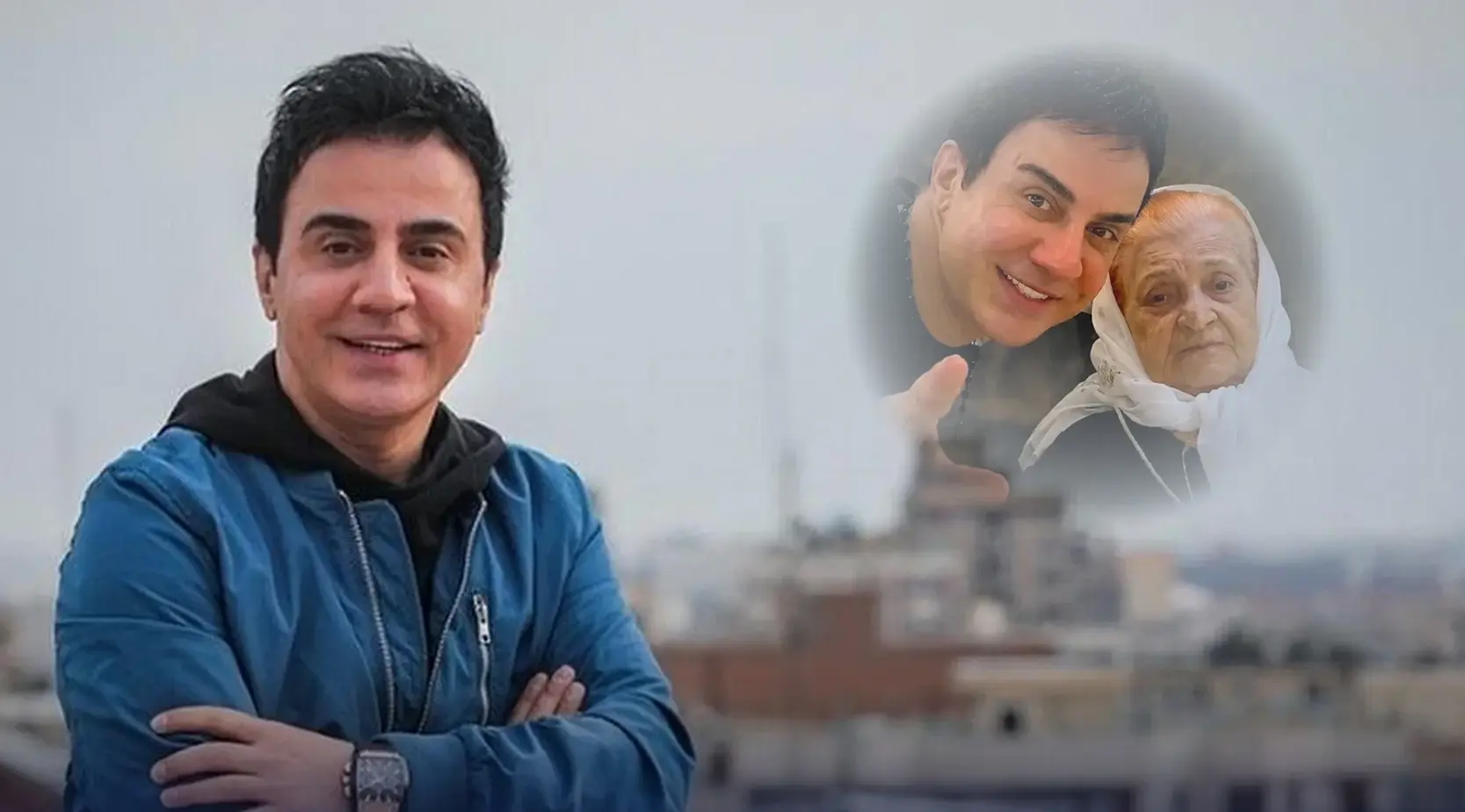 تولد داریوش فرضیایی کنار مزار مادرش برگزار شد + ویدیو احساسی - تصویر شاخص