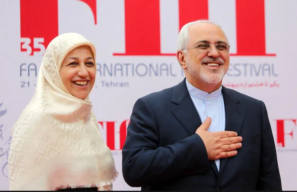 محمدجواد ظریف و همسرش مریم ایمانیه محمدجواد ظریف و همسرش مریم ایمانیه