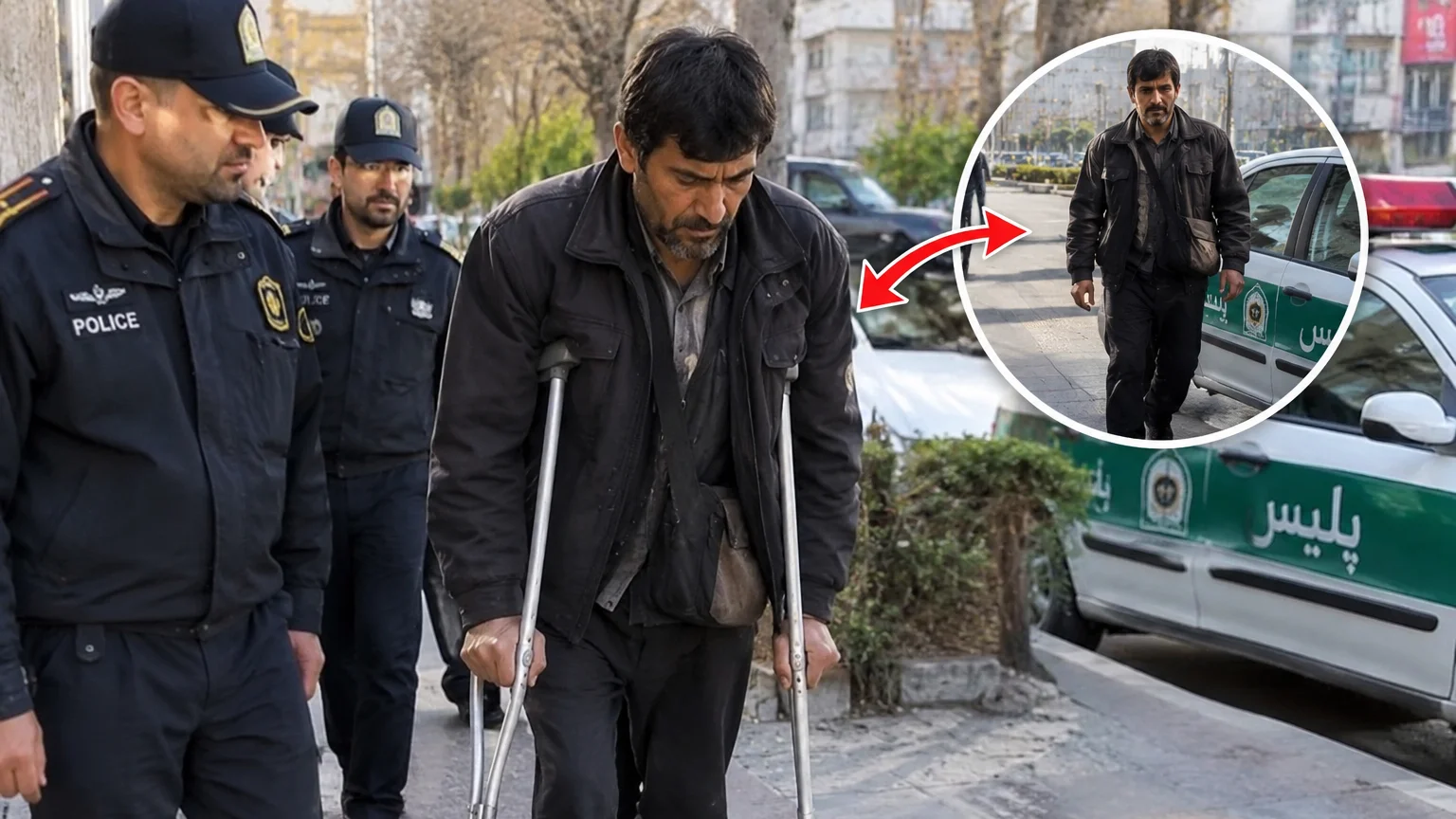 گدای معلول نما با راه رفتن عادی در بجنورد دستگیر شد؛ پلیس هشدار داد! - تصویر شاخص