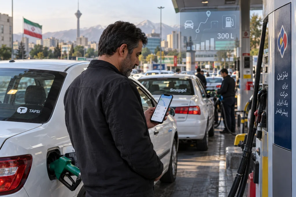 سهمیه بنزین اسنپ و تپسی