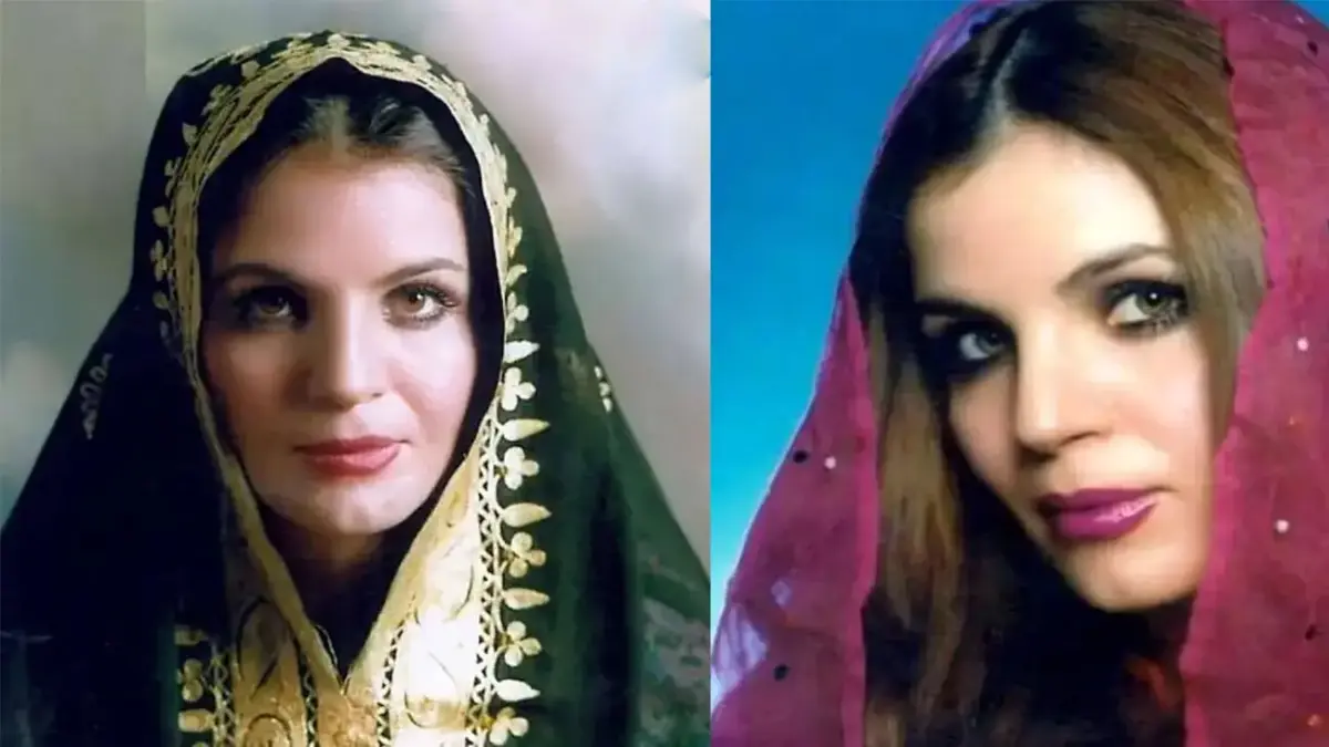 تصویری قدیمی و خاص از ژیلا شاهانی ( بازیگر قبل انقلاب ) در دوران جوانی و در دهه 50