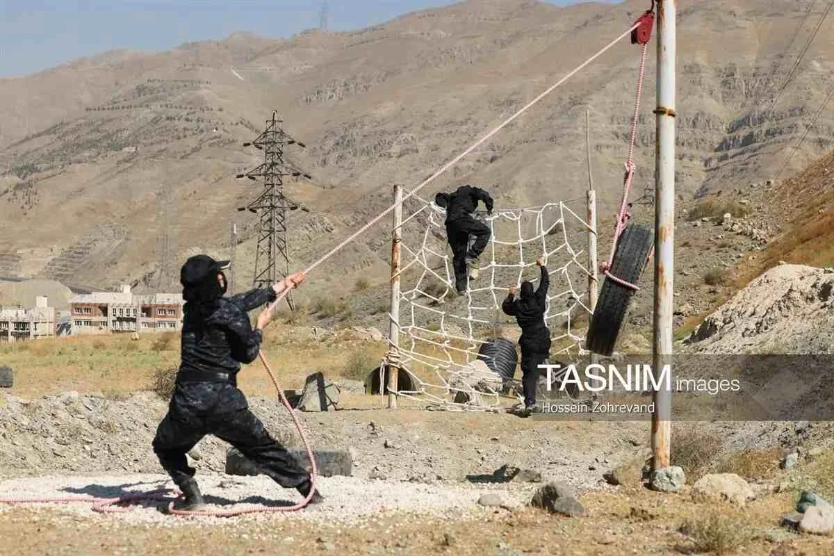 تصاویر؛ آموزشهای سخت زنان «جانفدا» در تونل و طبیعت | آموزشهای سخت زنان جانفدا