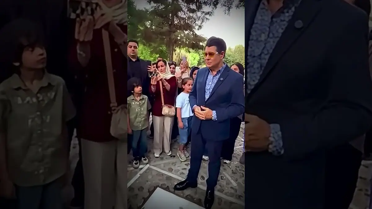 آواز سالار عقیلی روی مزار استاد شجریان که همه را تحت تاثیر قرار داد - تصویر شاخص