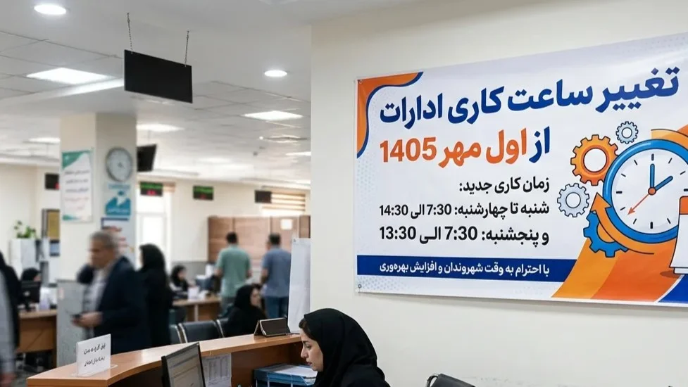 ساعت کاری جدید ادارات از اول مهر اعلام شد؛ جزئیات بخشنامه سازمان اداری و استخدامی