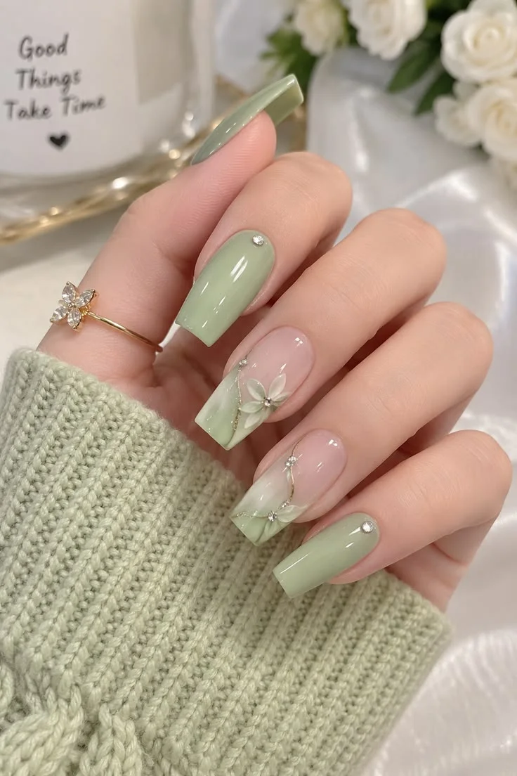 مدل لاک ناخن شیک با طراحی سه بعدی