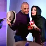 سحر دولتشاهی بازیگر مشهور ایرانی در یک قاب هنری