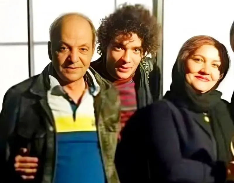 بهرام ابراهیمی و همسرش