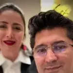 عکس عاشقانه شیلا خداداد با دکتر سرکات همسر جراحش با تیپ پاییزی شیک