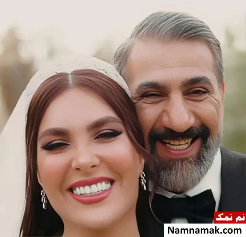 محمد نادری و همسرش الناز