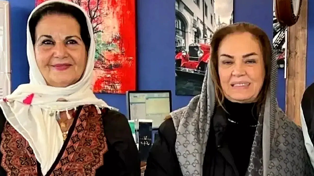 عکس نادر نیلوفر ( بازیگر قبل از انقلاب ) در پشت صحنه فیلم طوفان نوح سال ۱۳۴۶