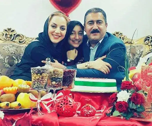 نسرین بابایی و همسرش