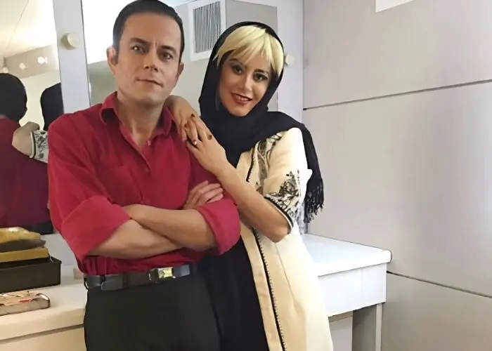 رحیم نوروزی و همسرش