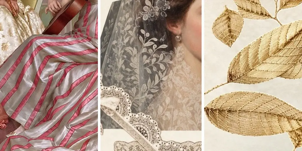 متریال لباس در نقاشی