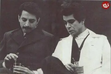 بهروز وثوقی و جمشید گرگین در نمایی از فیلم ملکوت؛ سال ۵۵ / عکس